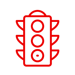 Traffic Signals And Transportation System Operations Icon Hover